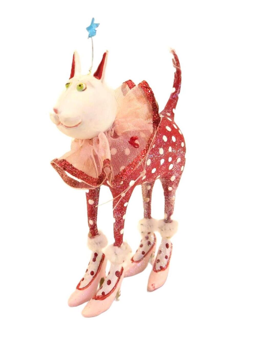 Dept 56 Patience Brewster Krinkles Cat Ornament 4.75" Tall